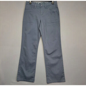 Gloria Vanderbilt Missy Pants Chinos Womens 4 Short Gray Flat Front Pockets